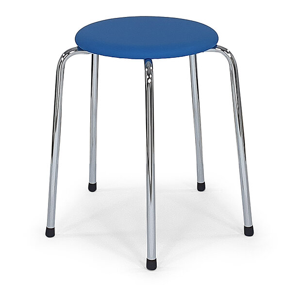 Hocker 5-beinig, Rundrohr